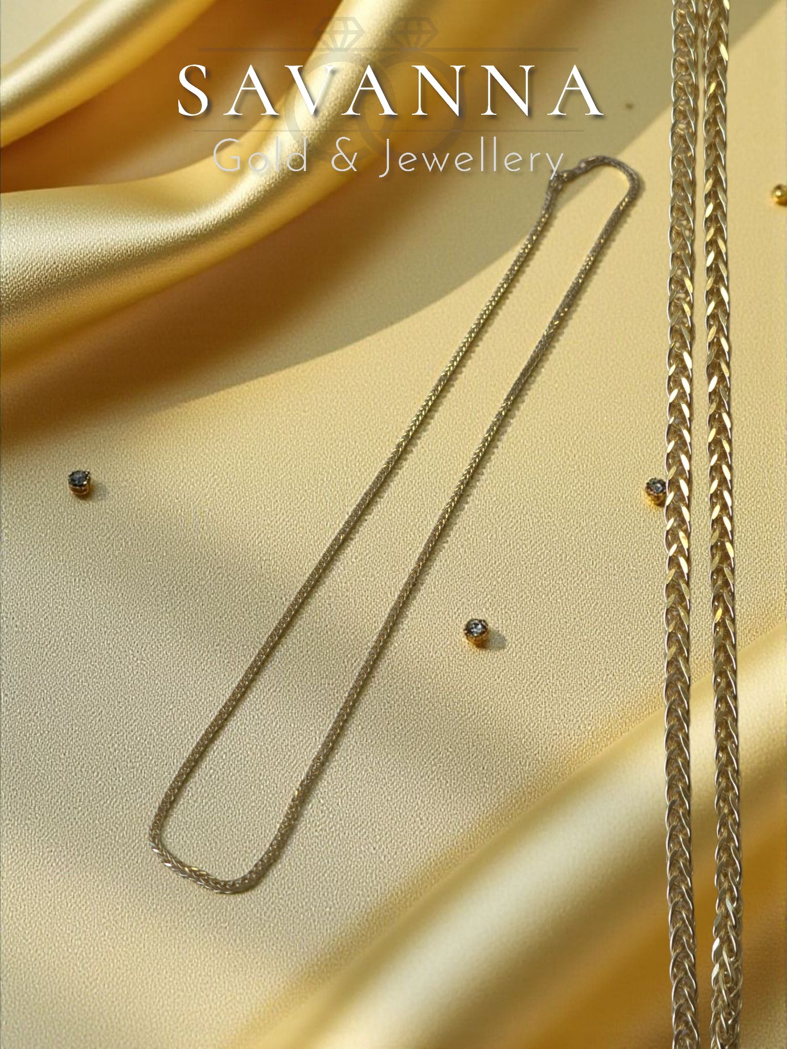 Necklace twisted Design Model 3 Thin